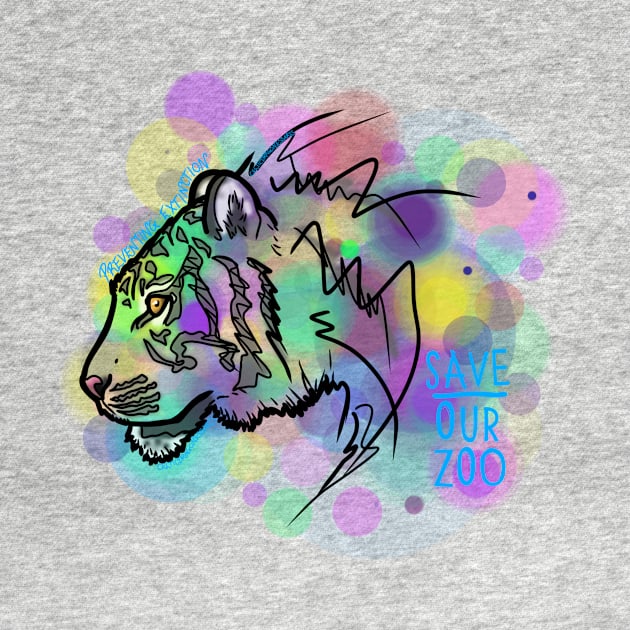 Day 23- Rainbow Sumatran Tiger by CelticDragoness